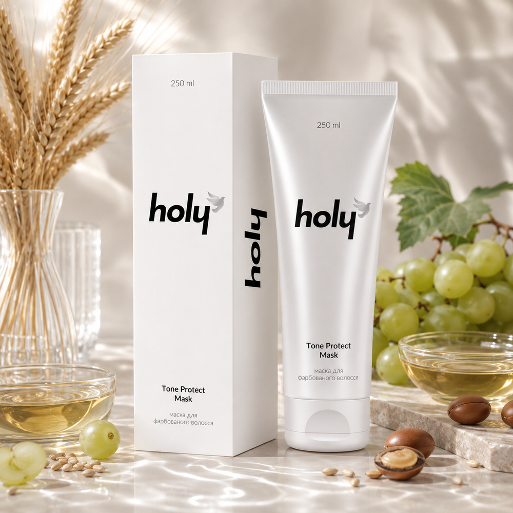 holy tone protect mask &ndash; маска для фарбованого волосся, 250 ml HL018 фото